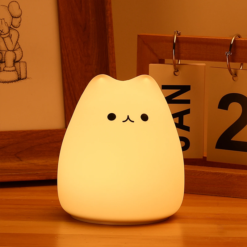 Silicone orders cat night light